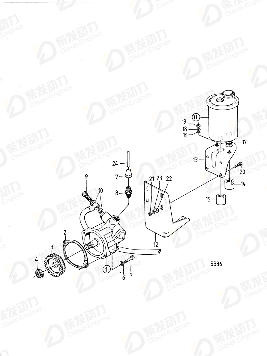 volvo penta Hex. socket screw 956586 Drawing
